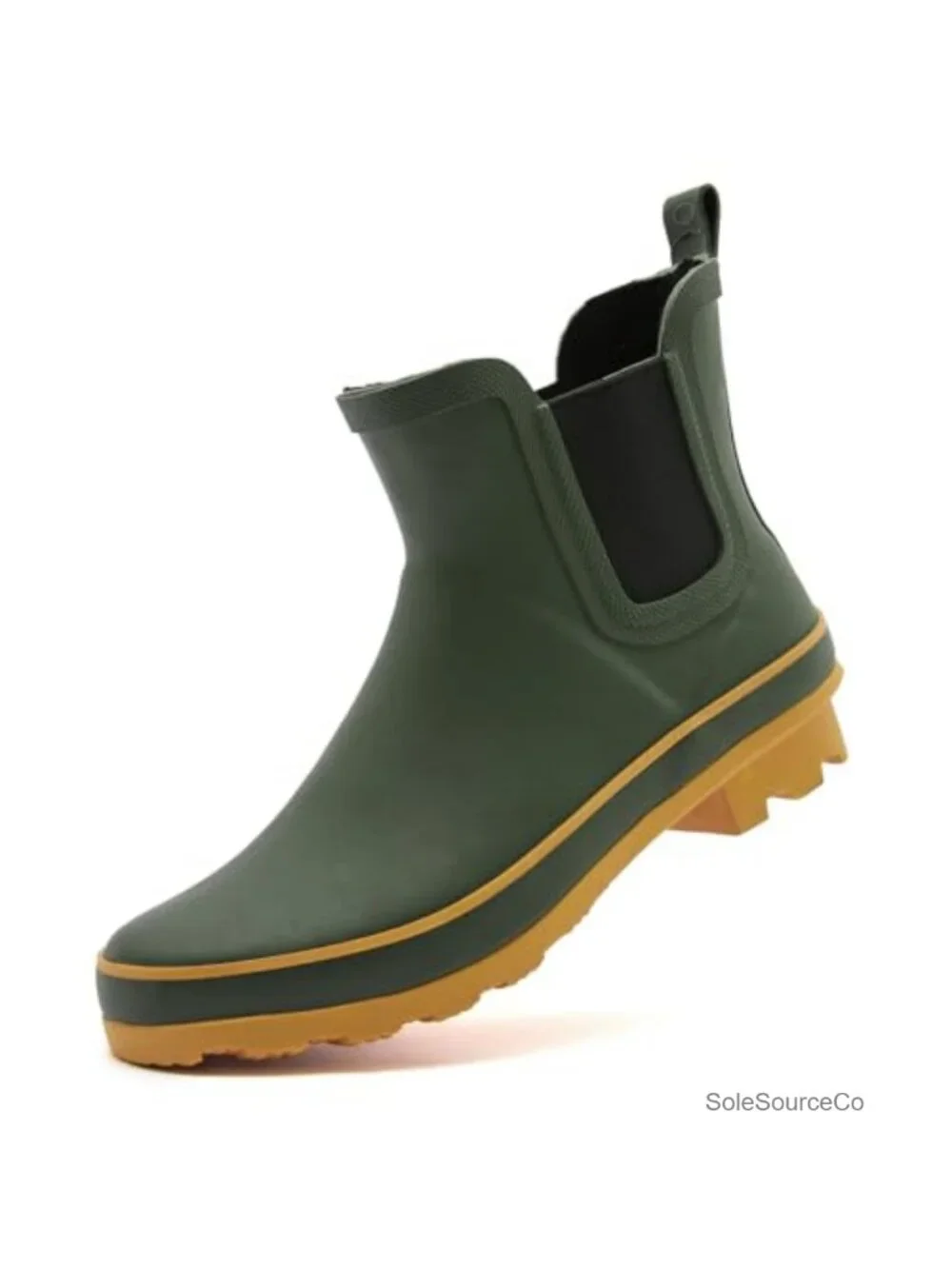 Waterproof Ankle Rain Boots for Women, Rubber Non-Slip Garden Shoes, Pull-On